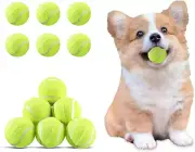 12Pc Mini Tennis Balls 2In for Dogs, Pet Fetch Training, Fits Ball Launcher