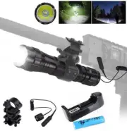 501B tactical flashlight T6 flashlight with gun clip rat tail pressure switch