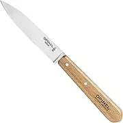 OPINEL Essential No.112 Paring Knife, Plain Edge, Hornbeam Handles, Made in France (Natural)