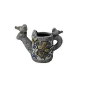 Willow & Silk Arty Watering Can Stony Decorative Home Ornament