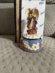 Princess House Angel Music Box 257 Unboxed 7" Tall Hark the Hearld Music NIB