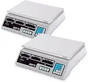 SOGA 2X SOGA Digital Commercial Kitchen Scales Shop Electronic Weight Scale Food -Durable, Long-Lasting, Accurate Scale- 40kg/5g Capacity White
