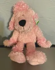 COLLECTIBLE Russ Berrie 14" Stuffed Pink Poodle Dog Plush original sample