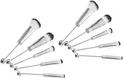 2Sets Handle Makeup Brush Blush Eye Shadow Powder Brushes for Women Professional Cosmetic Tools with Handle and Soft Bristles for Make Up