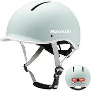 Aomiun Bike Helmet with Light for Men Women Mountain Bike Helmet Adjustable Size for Night Riding