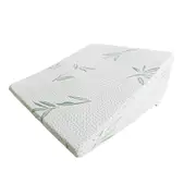 Foret 1x Bamboo Pillow Wedge Cushion Cooling Gel Memory Foam Fabric Bed Back Support