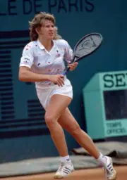 Steffi Graf of Germany in action during the French Open Tennis Ch - Old Photo 5