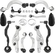 16pcs Suspension Front Upper Lower Control Arm Tie Rods Sway Bar Links Kit Compatible With Lexus LS460 07-17