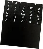 Perfeclan 30 Pieces Index Card Dividers A to Z Dividers 5" x 3" Alphabet Separators Alphabet Tabs Black Index Tabs for School Library