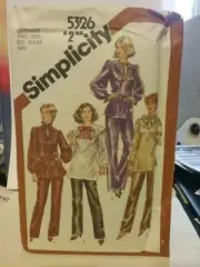 SIMPLICITY PATTERN 5326 PULLOVER TUNIC TOP PULL ON PANTS SIZES 22 & 24 UNCUT