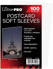 100 Ultra Pro Postcard Soft Sleeves Archival Safe Protective Collectible Storage