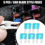 5 Pcs Mini 15AMP APM/ATM Blade Style Fuses Short Circuit Protection for Car