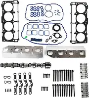 ZDKK 53022263AF Camshaft & MDS Valve Lifters Kit Replacement for 2009-2015 Ram 1500 Hemi 5.7L V8 Engine Aftermarket Parts Replace OE 5038684AA, 53021726BC, 5038785AD