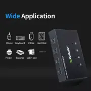 USB Switch Selector 4 Computers Share 4 Ports Switcher for Printer Scanner T6T8