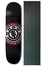 Element Skateboard Deck Seal Black 8.25" With Griptape