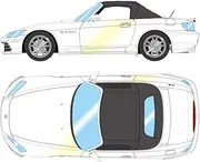 Make up Eidolon 1/43 Honda S2000 20th Anniversary (AP2) 2020 Platinum White Pearl Finished Product EM729B