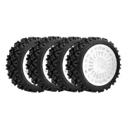 4Pcs RC Rally Replacement Tire Set For Tamiya TT01/TT02/XV-01/HPI 1/10 RC Car b