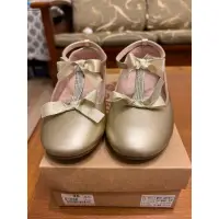 在飛比找蝦皮購物優惠-Little Garden妮可娃娃鞋#35號童鞋#金色娃娃鞋
