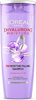 L’Oréal Paris L'Oreal Hyaluron Moisture 72H Moisture Filling Shampoo | With Hyaluronic Acid | For Dry & Dehydrated Hair | Adds Shine & Bounce 340ml
