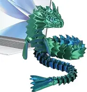 Printed Articulated Dragon - Flexible Joints Fidget Toys | Printed Flexible Dragon Fidget Toy for Friends Family Boys Girls