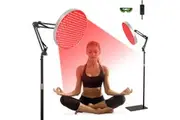 Red Light Therapy Lamp with Stand for Face & Body,660nm 850nm Infrared Light Panel,Red Light Therapy Device for Skin Beauty,Pain Relief of Muscle & Joint