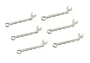 6pc-pk 45° Angle Open Spanner Combination Multi-Tooth Gear Lock Ring Size Option