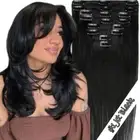 Clip in Hair Extensions 100% Remy Human Hair Extensions Full Head WeftS 8Pieces