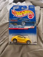 1999 Hot Wheels #928 First Editions 23/26 CHRYSLER PRONTO Yellow w/Chrome 5 Sp