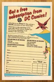 1987 DC Comics Subscription Vintage Print Ad/Poster Batman Robin Promo Art 80s