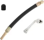 X AUTOHAUX 1set 90 Degree Copper Tire Valve Extension with Durable Plastic 180mm Tyre Valve Stem Extender for Car Motorcycle RV Truck Bike