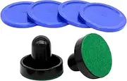 ａ aternee Goal Handles Pushers, 2X Air Hockey Pushers and 4X Air Hockey Pucks, Family Game Game Tables Green Felt Air Hockey Slider