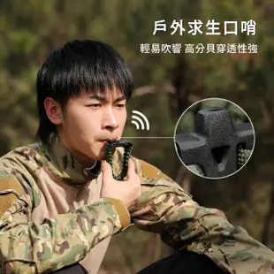 【隨身防禦】多合一野外求生手環(小刀 童軍繩 求生口哨 切割器 傘繩 戰術刀 地震包 防災 緊急救難 露營)