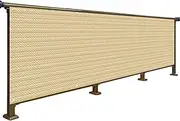 Balcony Privacy Protective Screens, Outdoor Fence Cover for Privacy Protection UV Resistant Windshield with Metal Holes HDPE Anti-Aging,Height 1m/1.1m/1.2m/1.5m