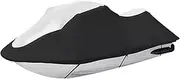 Acunny Motorboat Cover, Jet Ski Protective Cover, Waterproof Protective Cover for Motorboats Made of 600D Oxford, Full UV Protection Cover for Winter, Spring and Summer