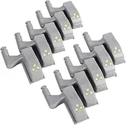 Milltrip Hinge LED Lights, 10Pcs Cabinet Cupboard Closet Light, Warm White Sensor Lighting, Battery-Powered (Battery Not Included), for Kitchen, Bedroom, Living Room, Easy Install