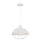 Millennium Lighting R Series 1 Light 14" Warehouse/Cord Hung, White - RWHC14-WH