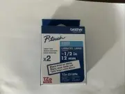 Brother P-Touch TZe-2312PK Black Print On White Tape 1/2"