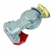 Aluminum Glad Hand Straight 1/2 Inch NPT Red Emergency