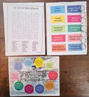 Girl Scouts Law Note Cards Juliette Low Word Search Misc Handouts -7 Pages Each