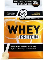 TGS Nutrition Whey Protein Powder - Unflavored Unsweetened Keto - 5lb - Low C...