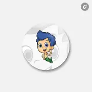Bubble Guppies Cartoon Gil | 4'' X 4'' Round Decorative Magnet