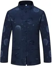 [wecotton] Tang Suit Mens and Woman Hanfu Chinese Traditional Clothes Kung Fu Shirt Uniform Long Sleeved Coat Tops