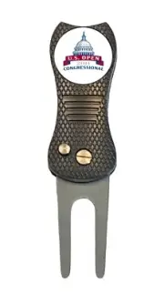2011 US Open Congressional Golf Ball Marker w/ Premium Switchblade Divot Tool
