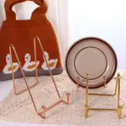 Metal Plate Display Stand Picture Easel Plate Stands Holder Tabletop Art Decor