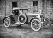 Motor Car Victoria 1915 - A two seater car. There is a man in the - Old Photo
