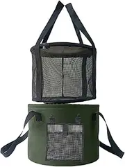 Portable Bucket - 20L Wash Bucket | Multifunctional Container with Handle, Large Capacity Basin for Outdoor Fishing Hiking