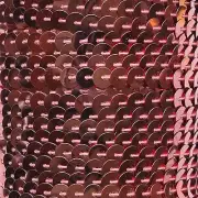 Deep Candy Pink Metallic Sequin Trim 6mm 1/4" wide stitched strung by yard 15'