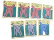 Vtg. 1986 Cabbage Patch Kids Doll Clothes Actionwear Lot of 7 Peach,Blue NOS