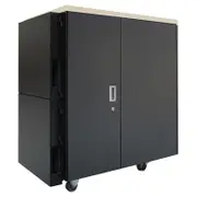 APC NetShelter CX 24U Rack Cabinet - 482.60 mm Rack Width - Grey - AR4024IA