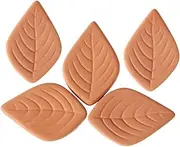 BESTOYARD 5pcs Terracotta Softener Disks Reusable Moisture Keepers for Food Storage Leaf Shape Design for Kitchen and Baking Efficient Softening